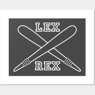 Lex Rex (White) Posters and Art